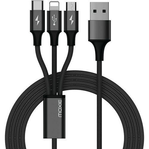 Multi-USB-Kabel - Lightning-Kabel, Micro-USB, USB Typ-C - Moxie
