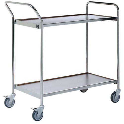 Tischwagen, grau - 2 Platten - Tragkraft 150 kg