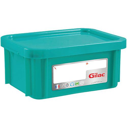 Stapelbarer Behälter mit Deckel - Länge 395 mm - 12 bis 15 L - Gilac
