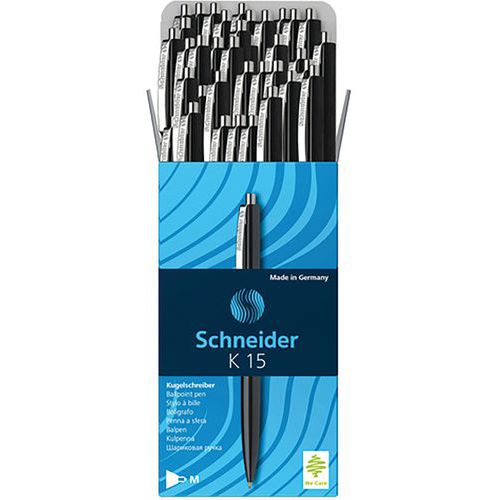 Kugelschreiber - K15 - schwarz - 50 Stück - Schneider