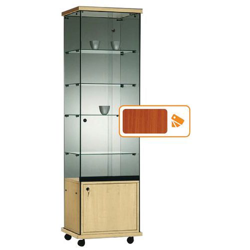 Vitrine Easy E5 - mit Unterschrank und LED-Beleuchtung