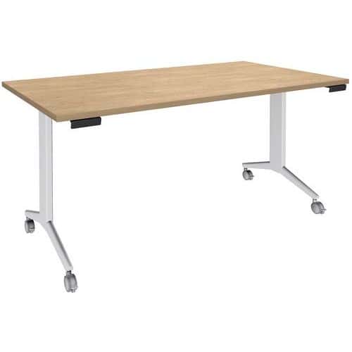 Tisch Idora 160 x 80 cm Fuß weiß