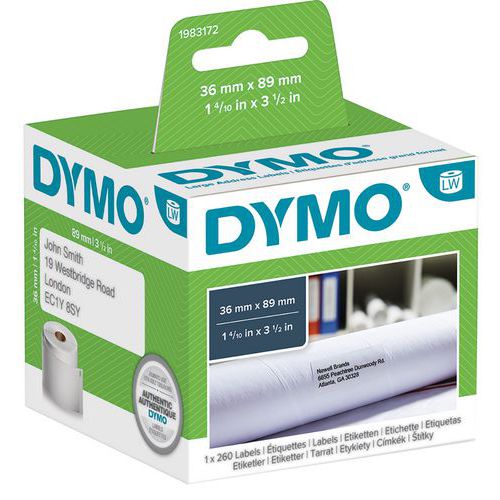 Klebeetikett für die Adresse, weißes Papier, LabelWriter - Dymo