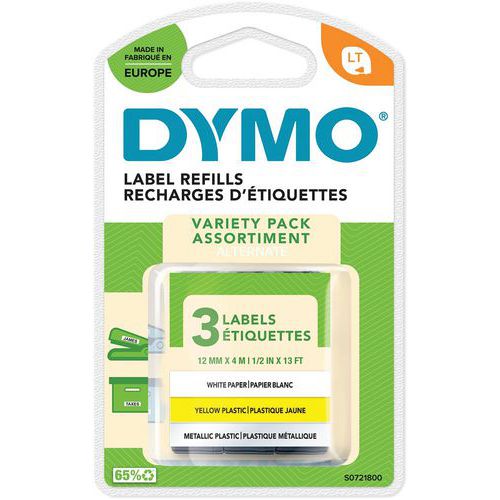 Endlosetiketten LetraTag - 3er-Set - Dymo