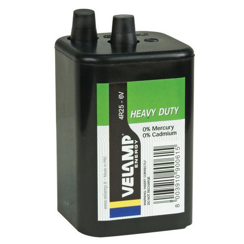 Batterie für Baustellenleuchte - 4R25 6 V - Velamp