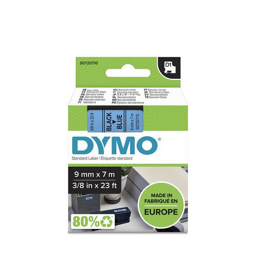 Bandkassette D1, Breite 9 mm - Dymo