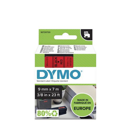 Bandkassette D1, Breite 9 mm - Dymo