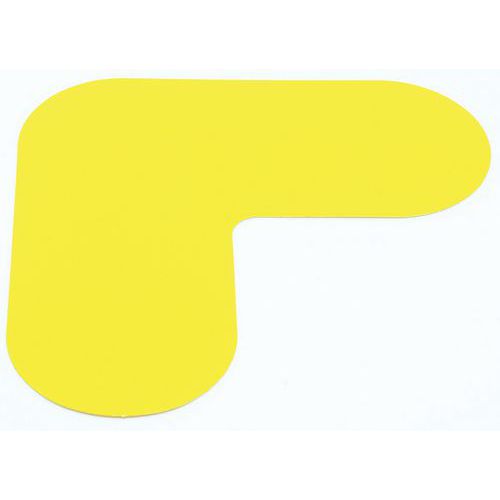 PVC-Klebeband zur Bodenmarkierung - Winkel, 180 x 180 mm - Gergosign