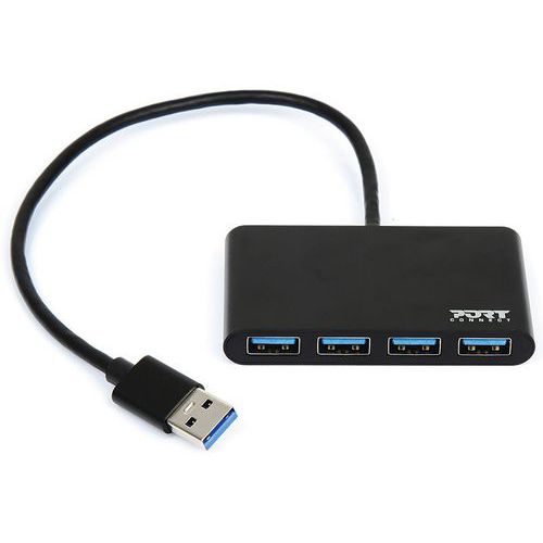 USB 3.0-Hub - 4 USB 3.0-Anschlüsse - PORT Connect