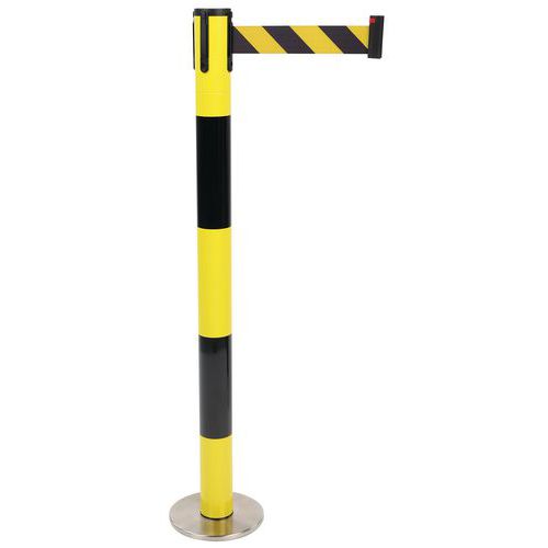 Zweifarbiger Gurtpfosten mit Sohle und Drehkopf - Manutan Expert