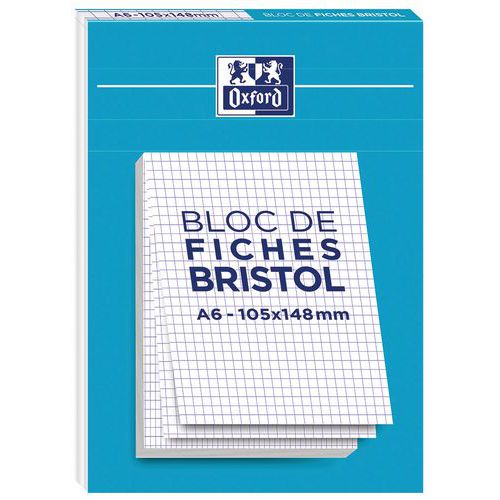 Block mit Lochung A5 Q5/5 210 g weiß - Oxford