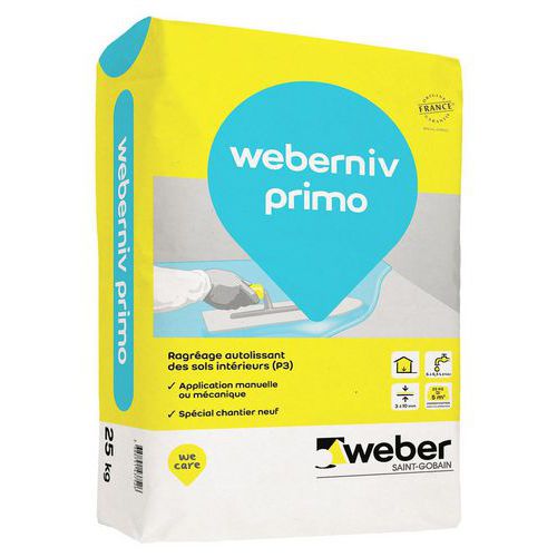 Selbstglättender Ausgleichsmörtel - Weberniv primo - 25 kg