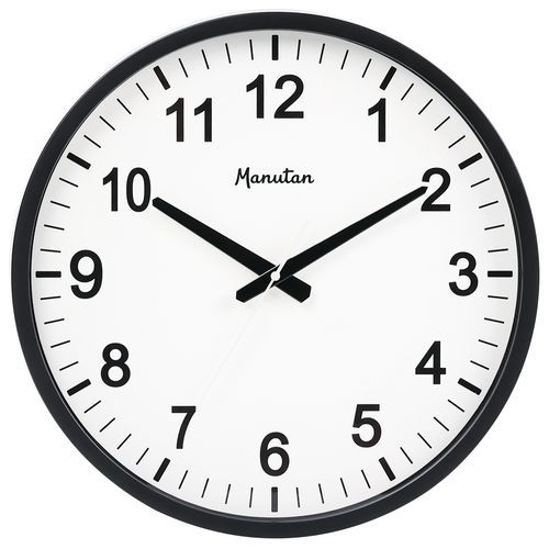 Analoge Quartz-Wanduhr, Ø 40 cm - Manutan Expert
