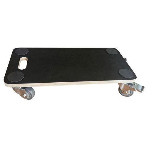 Rollbrett aus Holz mit Griff, Tragkraft 200 kg - Manutan Expert Rollbrett aus Holz mit Griff, Tragkraft 200 kg - Manutan Expert