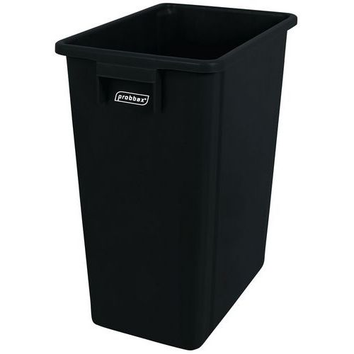 Sammelbehälter aus 70% recycelter Kunststoff, 40 L, schwarz - Probbax