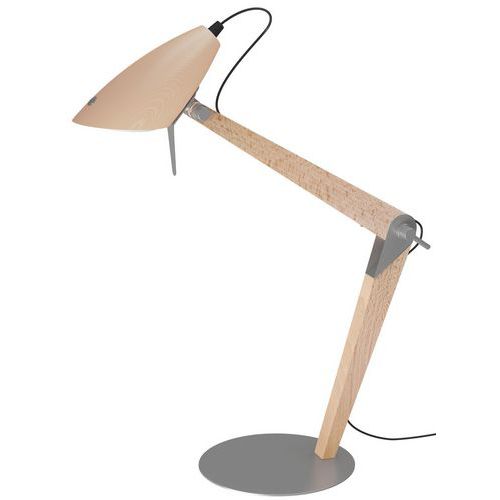 LED-Schreibtischlampe Lora, Eiche/grau - Aluminor
