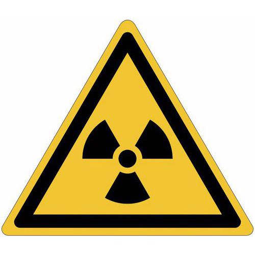 Warnschild - Radioaktive Stoffe - PVC - Manutan Expert Warnschild - Radioaktive Stoffe - PVC - Manutan Expert