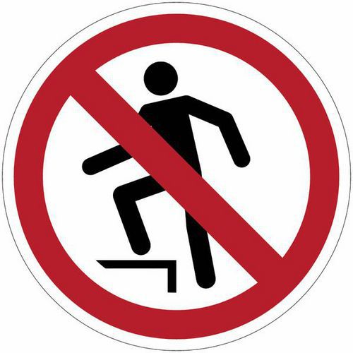 Verbotsschild Aufsteigen verboten - PVC - Manutan Expert