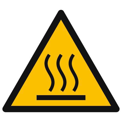Warnschild - Heiße Oberfläche - PVC - Manutan Expert
