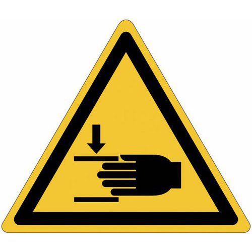 Warnschild - Quetschgefahr - PVC - Manutan Expert