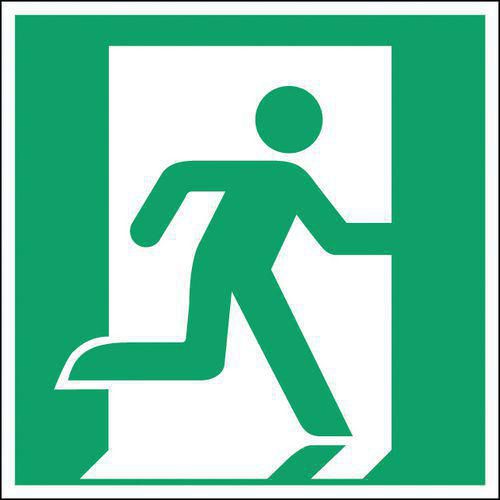 Schild - Notausgang rechts - PVC - Manutan Expert Schild - Notausgang rechts - PVC - Manutan Expert