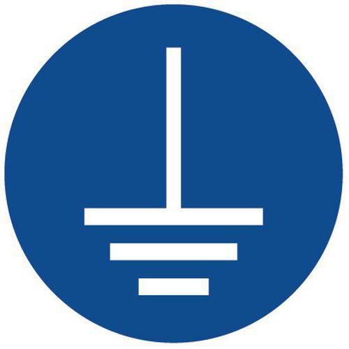 Schild - Erdung erforderlich - PVC - Manutan Expert Schild - Erdung erforderlich - PVC - Manutan Expert