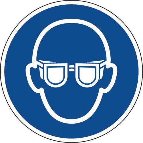 Schild „Schutzbrille tragen“, PVC - Manutan Expert