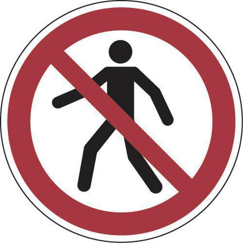 Verbotsschild - Für Fußgänger verboten - PVC - Manutan Expert