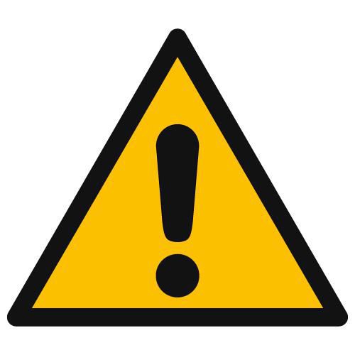 Warnschild - Allgemeines Warnzeichen - PVC - Manutan Expert