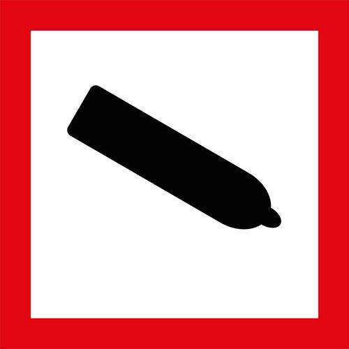 Schild CLP - Gase unter Druck - PVC - Manutan Expert