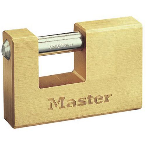 Vorhängeschl. Schlüss. Messing rechteckig 607EURDCC - Master L