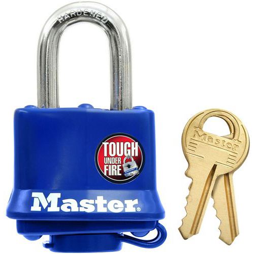 Vorhängeschl. Schlüssel gewalzt. Stahl 312EURD - Master Lock