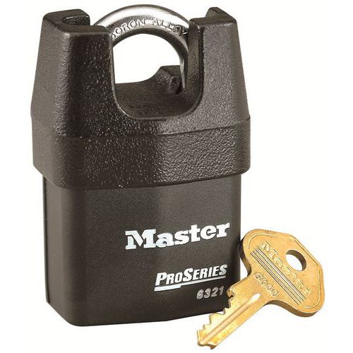Vorhängeschloss mit Schlüssel, aus gewalztem Stahl, ProSerie 6321EURD - Master Lock