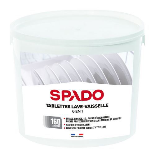 Spülmaschinentabs 6-in-1, 160 Stück - Spado Spülmaschinentabs 6-in-1, 160 Stück - Spado