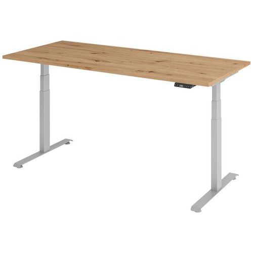 Elektrischer Schreibtisch, graues Untergestell, 180 x 80 cm - Manutan Expert