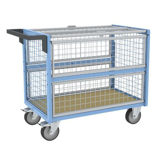 Wagen mit Gitterbox und Dach, 500 kg - FIMM