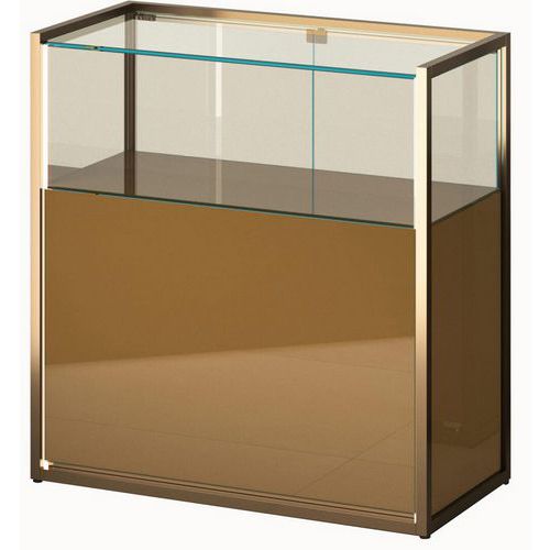 Ausstellungstheke mit Stauraum - 95 x 45 x 95 cm - Sarazino