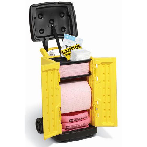 Wagen für Absorptionsmittel für chemische Produkte - 75,5 L - Pig