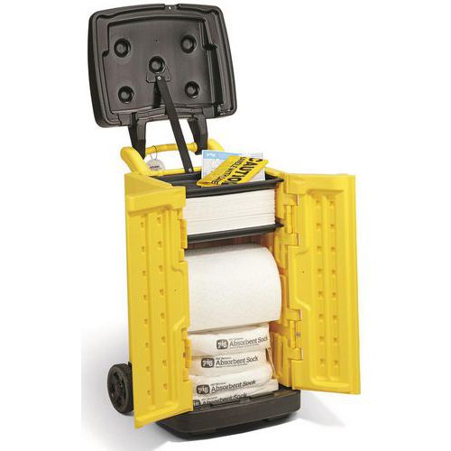 Wagen für Kohlenwasserstoff-Absorptionsmittel - 75,5 L - Pig