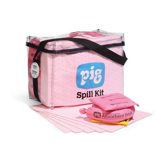 Absorptionsmittel-Set PIG® Clear Cube für chemische Produkte - Pig