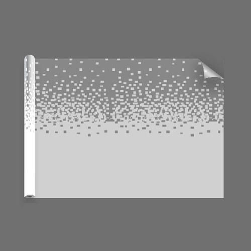 Dekofolie, matt, zunehmend dünner angeordnete Pixel - Luminis