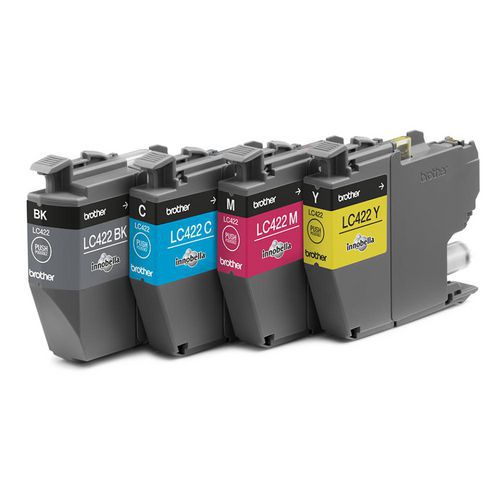 Set aus 4 Druckerkartuschen LC422VAL, Standardkapazität - Brother