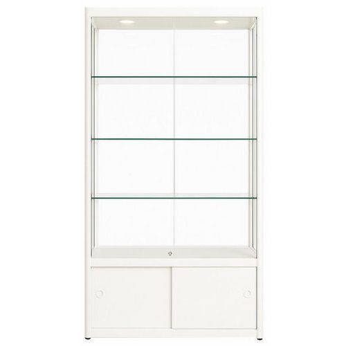 Ausstellungsvitrine mit Stauraum - 95 x 50 x 200 cm - Sarazino