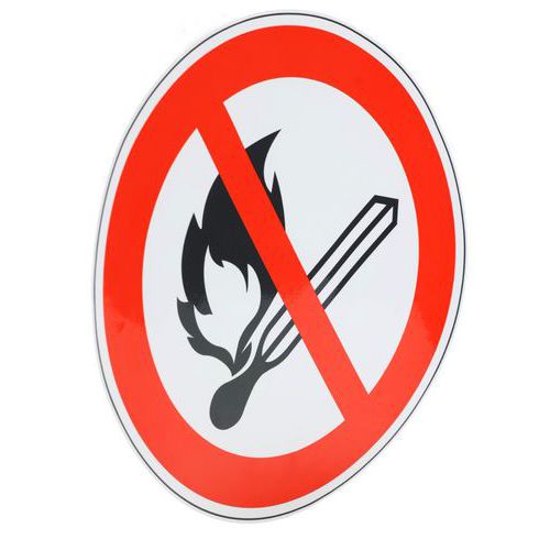 Verbotsschild Offenes Feuer verboten, selbstklebend - Manutan Expert Verbotsschild Offenes Feuer verboten, selbstklebend - Manutan Expert