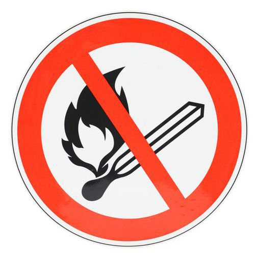 Verbotsschild - Offenes Feuer verboten - Aluminium