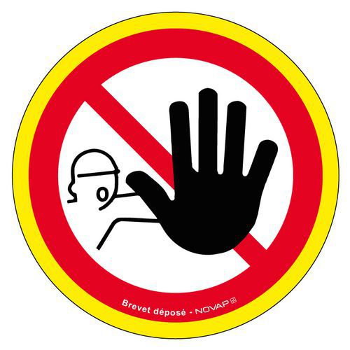Signalschild „Überschreiten des Signalschilds verboten“, 30 cm - Novap