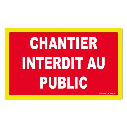 Signalschild „Betreten der Baustelle verboten“ - Novap