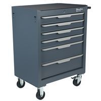Werkstattwagen aus Stahl mit 6 Schubladen - Manutan Expert