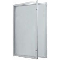Außenvitrine mit Flügeltür - Rückwand aus Aluminium - Tür aus Sicherheitsglas - Unterschiedliche Schlösser