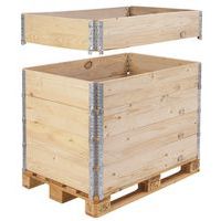 Palettenerhöhung aus Holz ISPM 15 - Klappbar - 1200 x 1000 mm - Manutan Expert